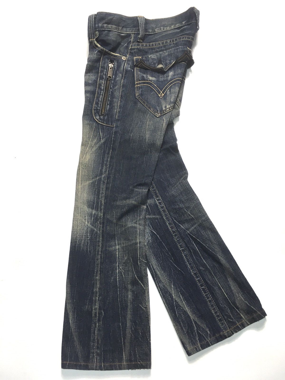 Levi's Vintage Clothing × Vintage Vintage ‘90 rusty Levi’s lot 507 flares denim 6 pocket Size US 28 / EU 44 - 11 Thumbnail