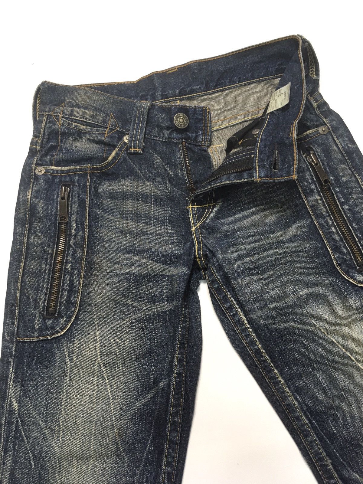 Levi's Vintage Clothing × Vintage Vintage ‘90 rusty Levi’s lot 507 flares denim 6 pocket Size US 28 / EU 44 - 7 Thumbnail