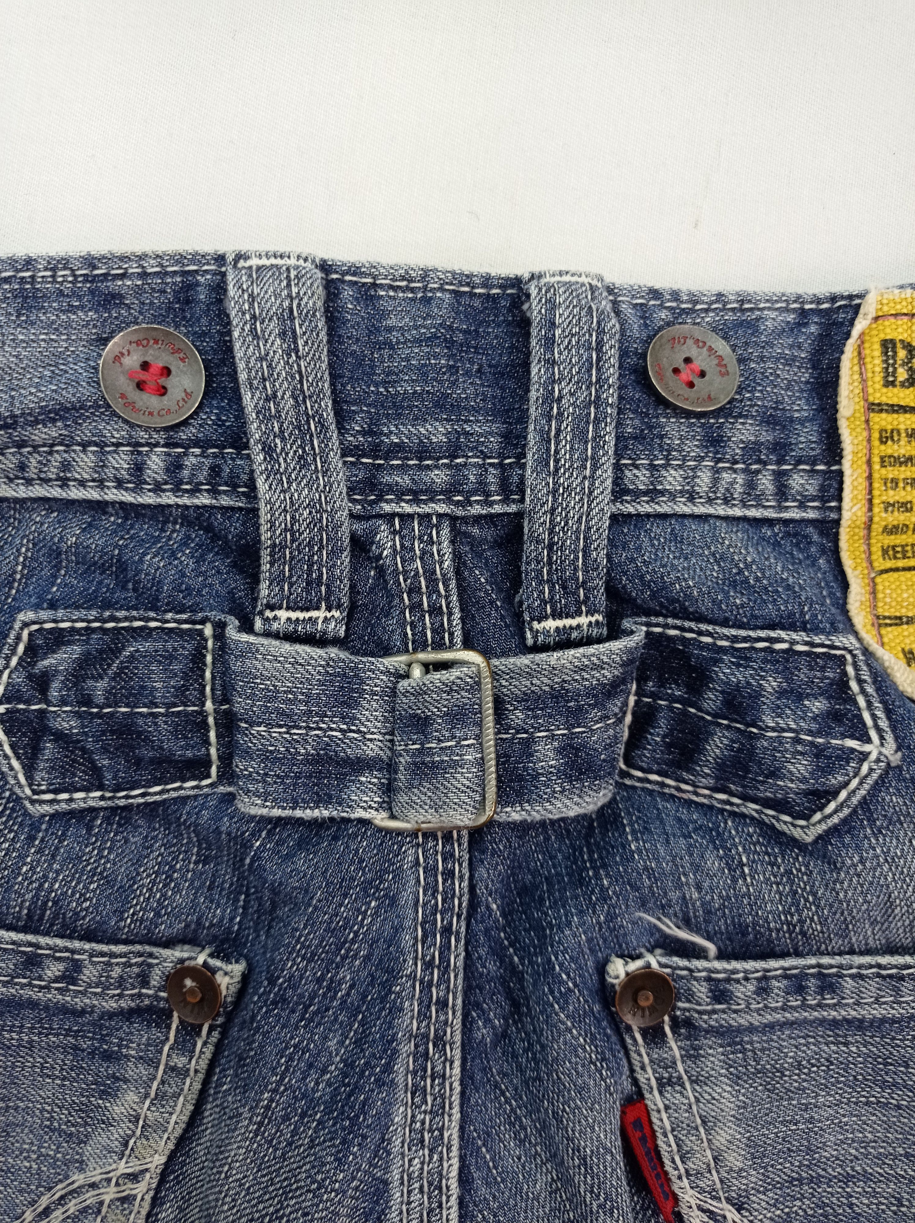 Edwin Edwin Denim Blue Trip Buckle Back Carpenter Size US 30 / EU 46 - 9 Thumbnail