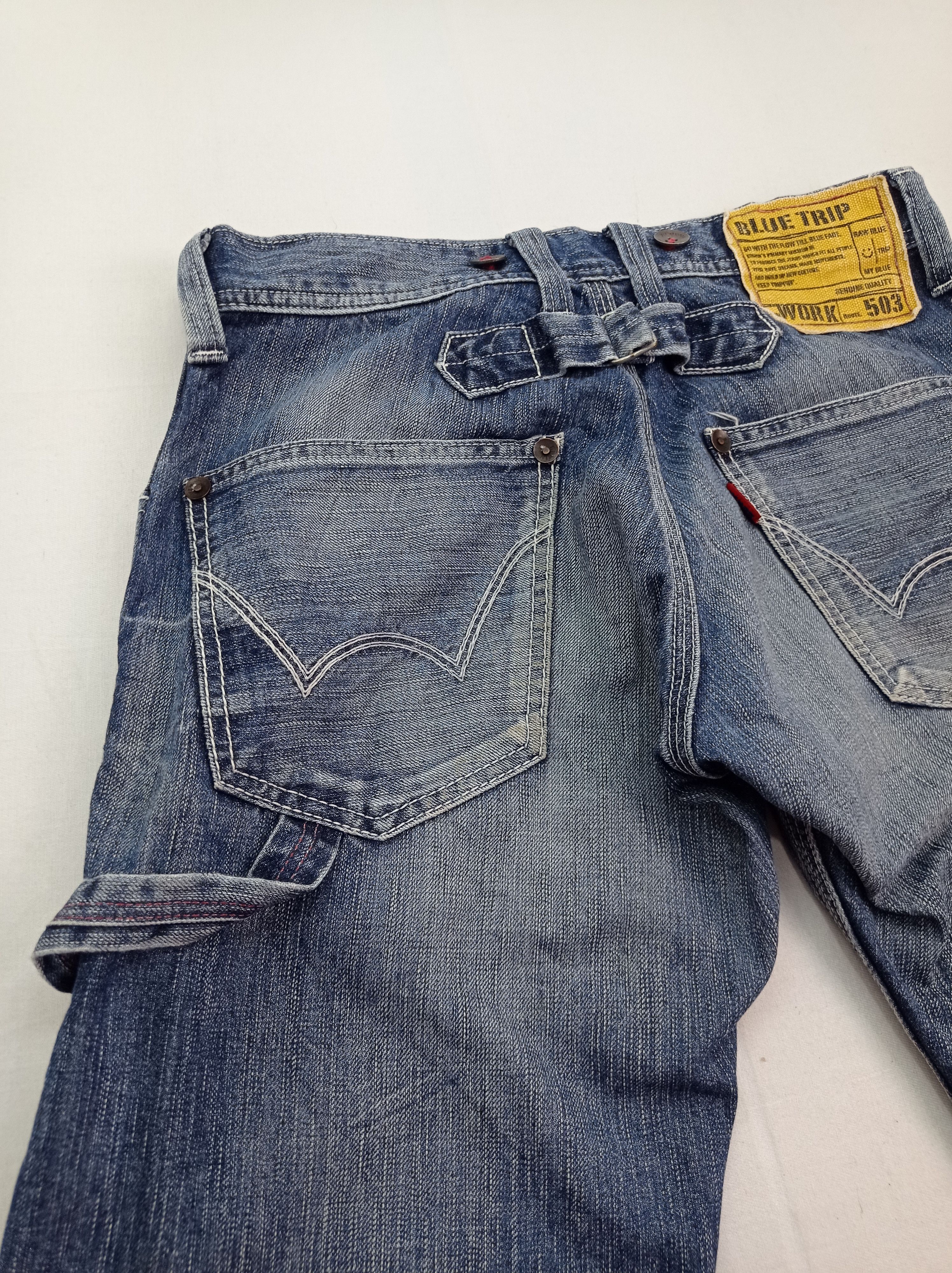 Edwin Edwin Denim Blue Trip Buckle Back Carpenter Size US 30 / EU 46 - 11 Thumbnail