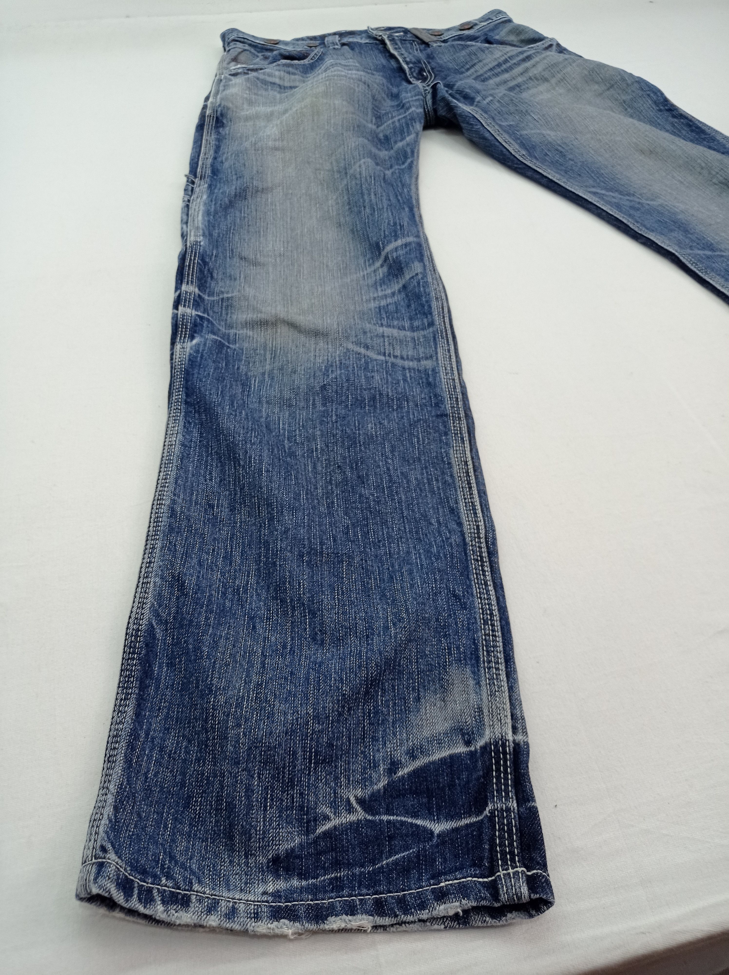 Edwin Edwin Denim Blue Trip Buckle Back Carpenter Size US 30 / EU 46 - 8 Thumbnail