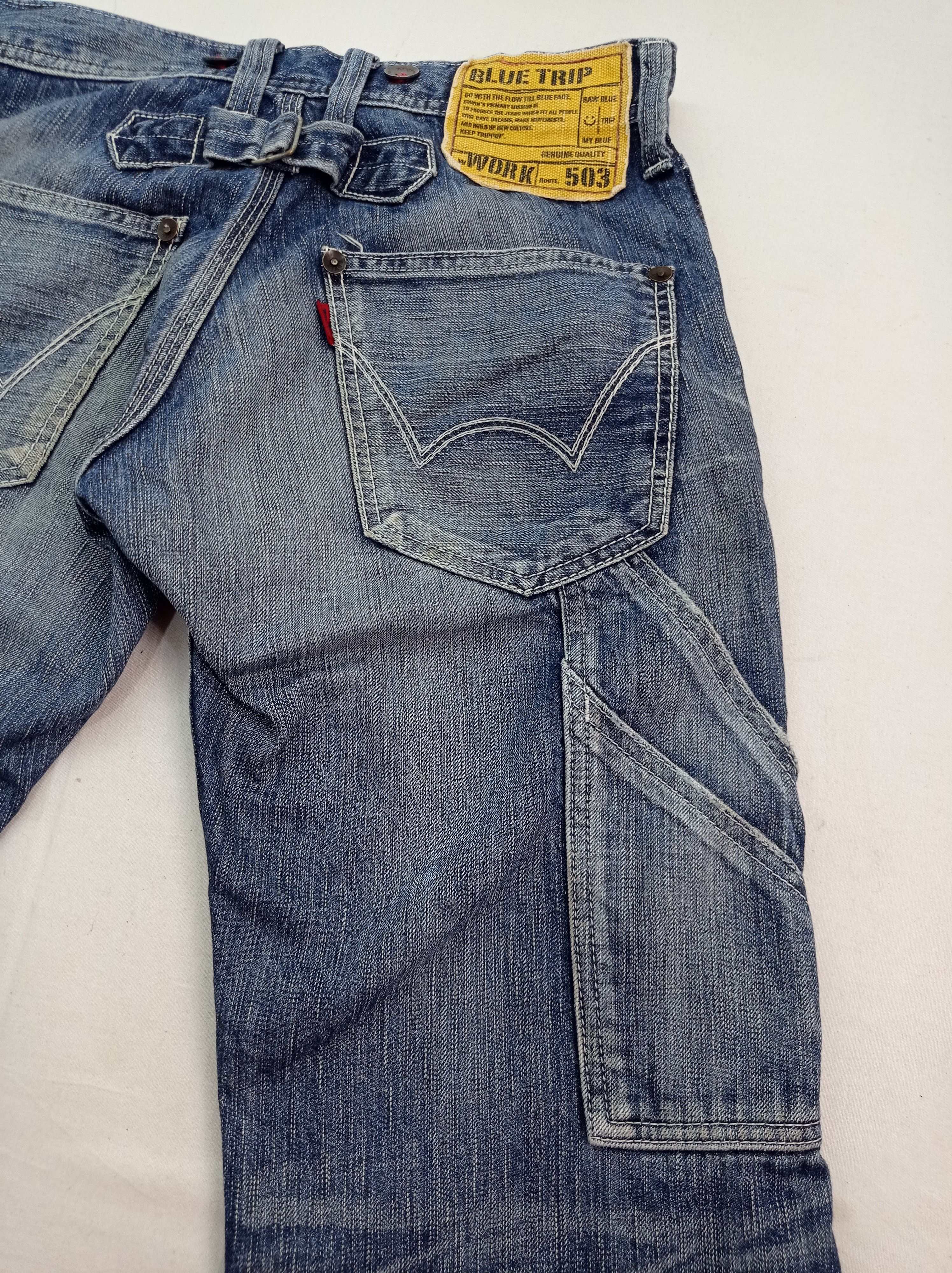 Edwin Edwin Denim Blue Trip Buckle Back Carpenter Size US 30 / EU 46 - 12 Thumbnail