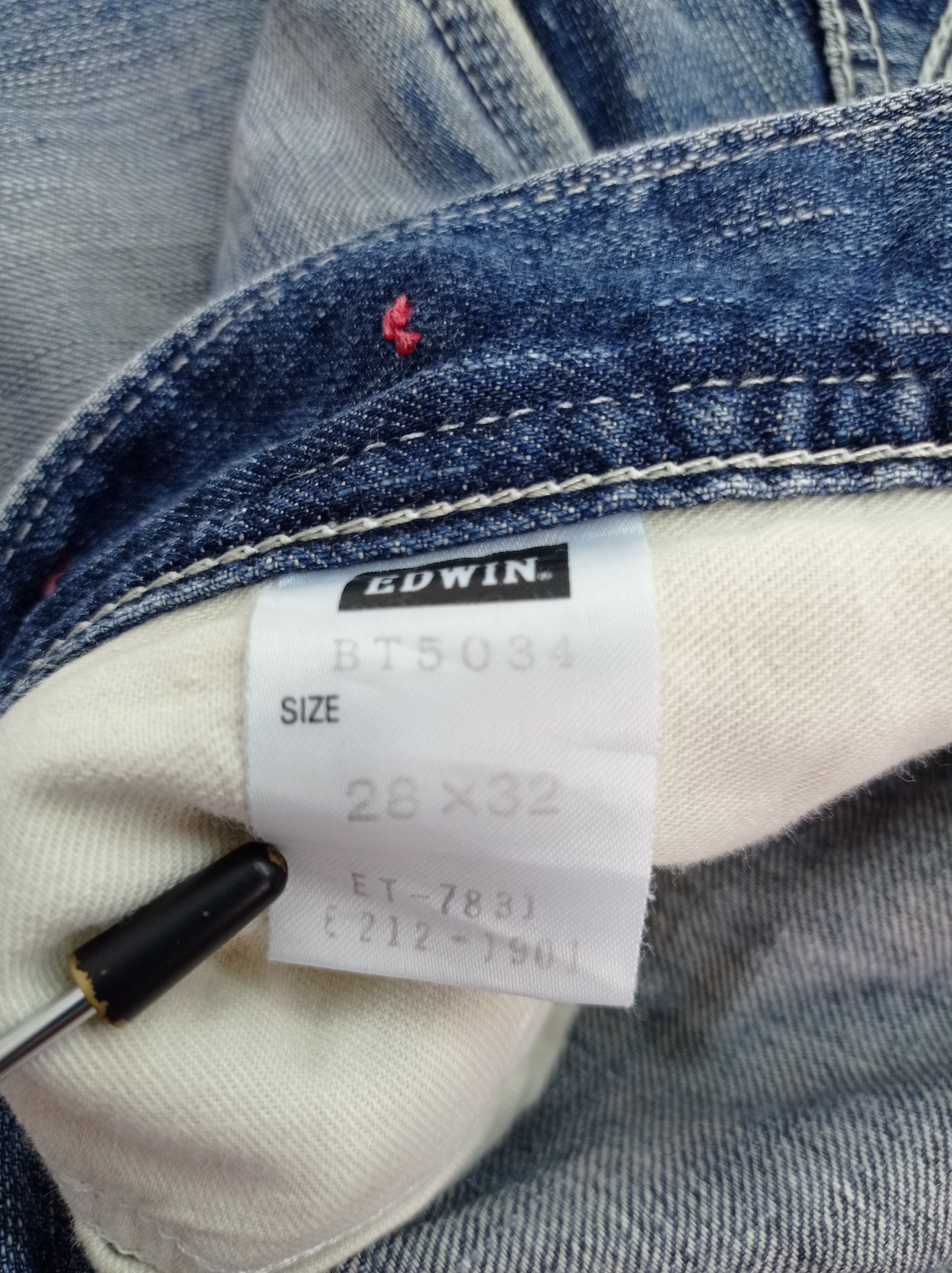 Edwin Edwin Denim Blue Trip Buckle Back Carpenter Size US 30 / EU 46 - 3 Thumbnail