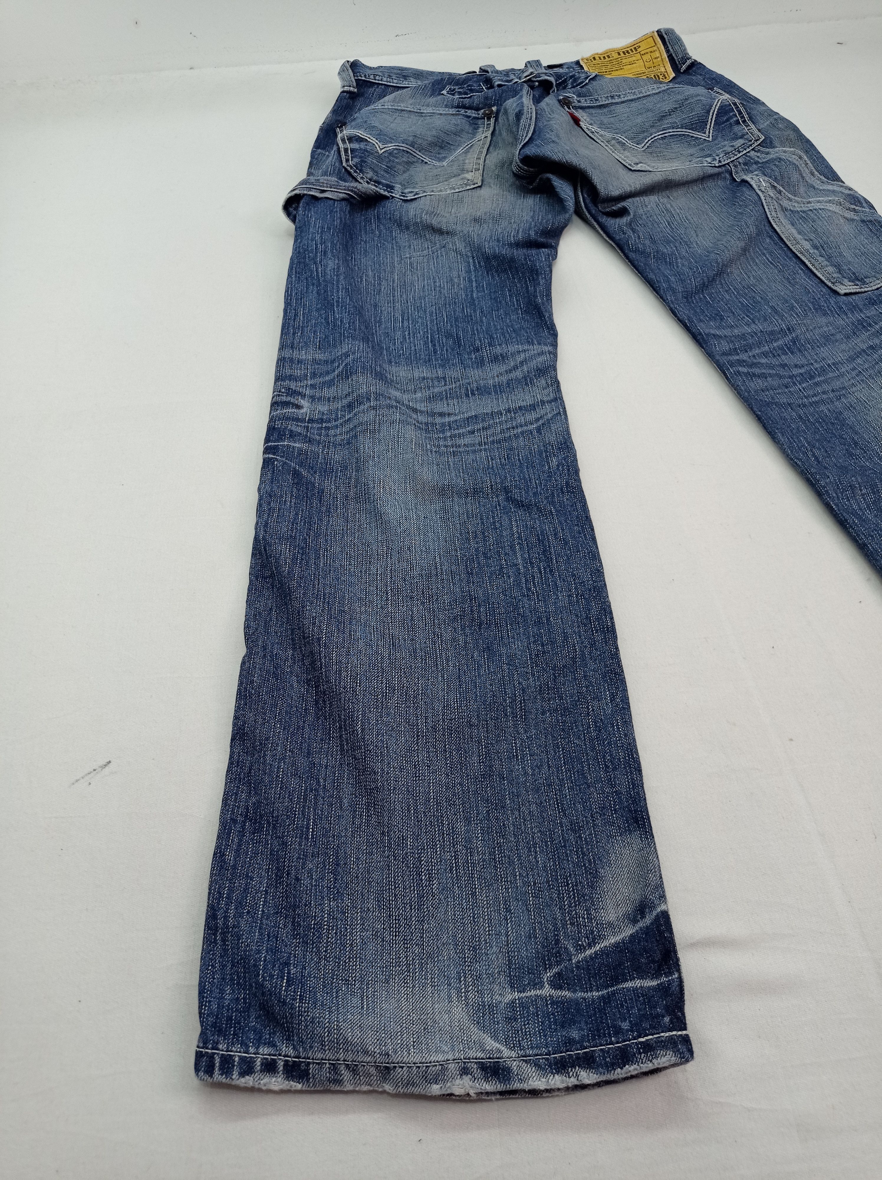 Edwin Edwin Denim Blue Trip Buckle Back Carpenter Size US 30 / EU 46 - 13 Thumbnail