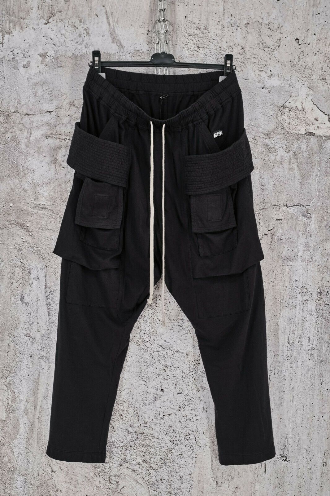 image of Rick Owens Drkshdw NWT Drkshdw Creatch Cargo Cropped Black Pants, S, Men's (Size 31)