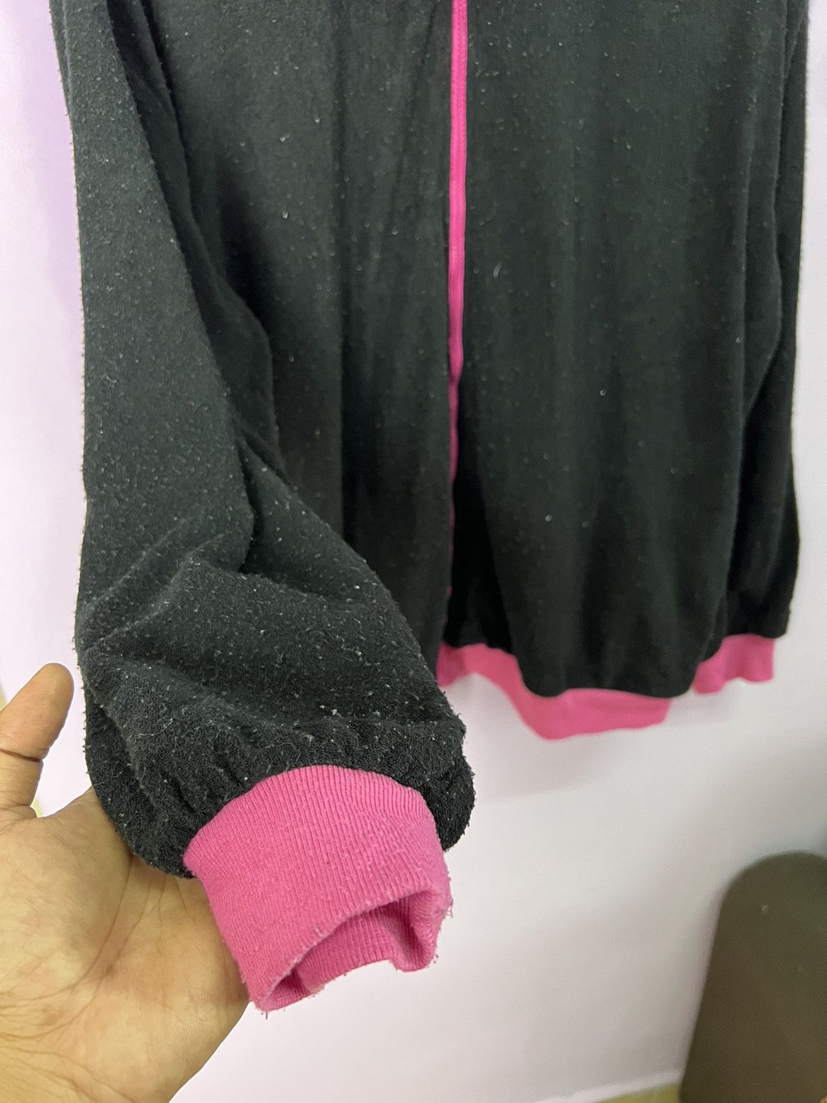Cartoon Network 🔥Rare Black Pink Hello Kitty Costume Hoodies Size XL / US 12-14 / IT 48-50 - 15 Thumbnail