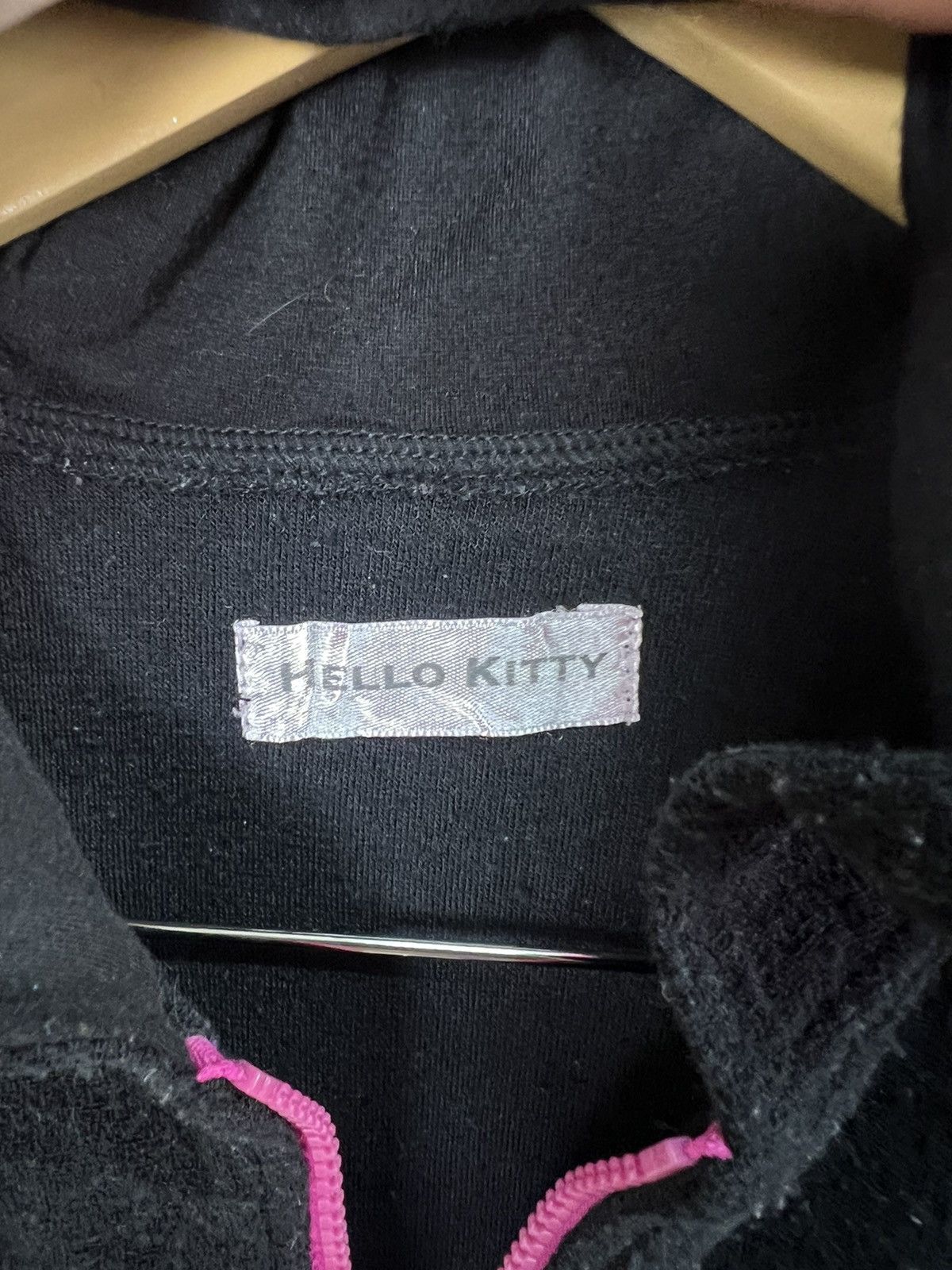 Cartoon Network 🔥Rare Black Pink Hello Kitty Costume Hoodies Size XL / US 12-14 / IT 48-50 - 17 Thumbnail