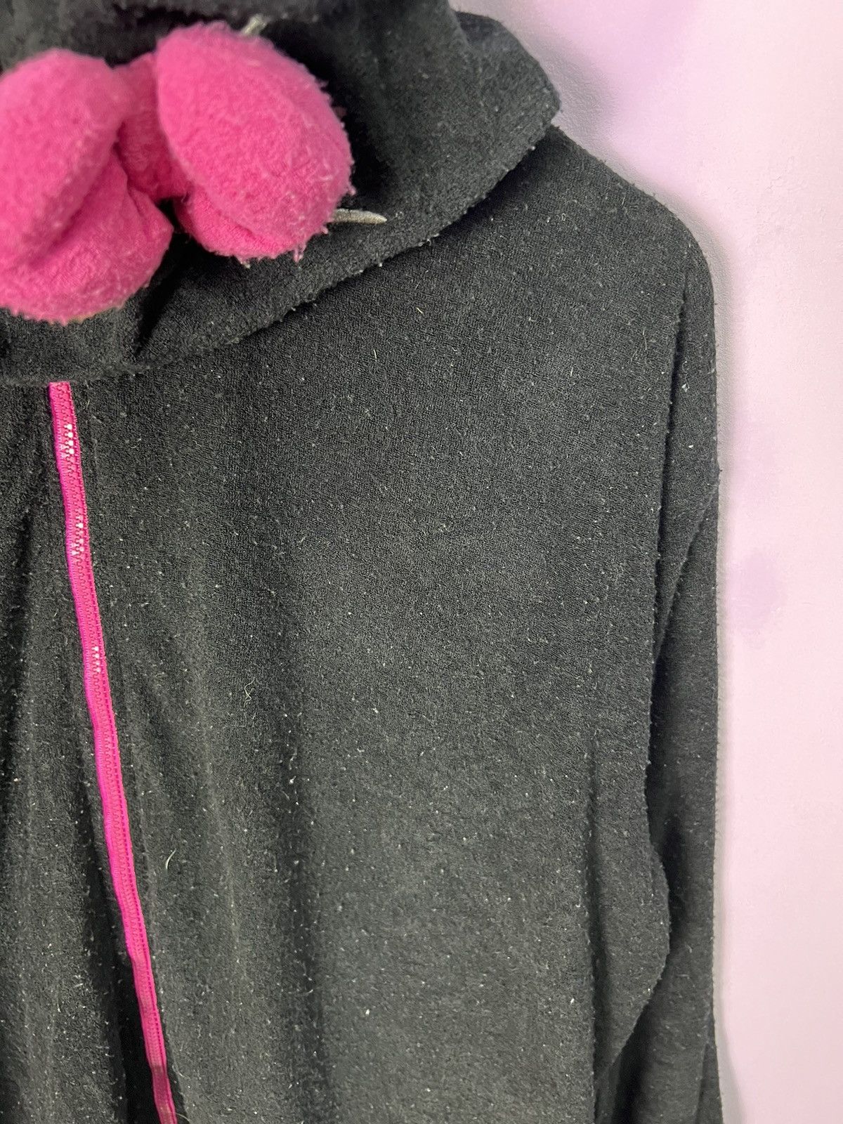 Cartoon Network 🔥Rare Black Pink Hello Kitty Costume Hoodies Size XL / US 12-14 / IT 48-50 - 9 Thumbnail
