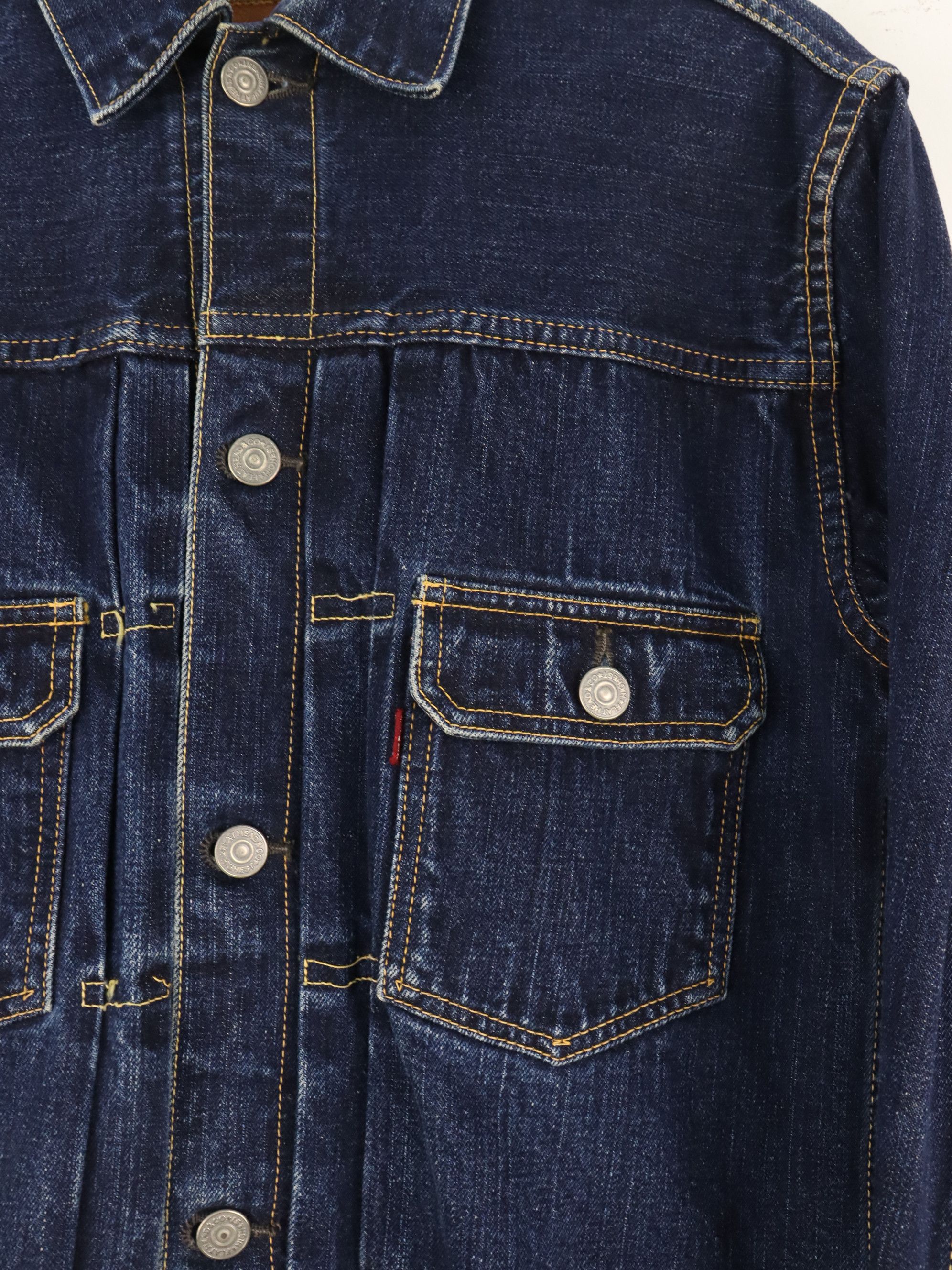 The Flat Head Vtg. The Flat Head 6002W Type 2 Selvedge Denim Jeans Jacket Size US M / EU 48-50 / 2 - 11 Thumbnail