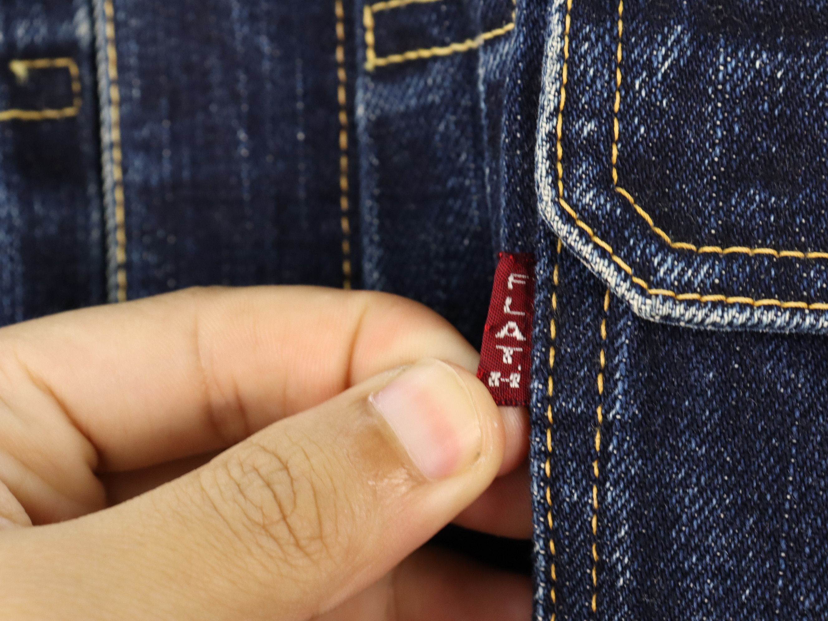 The Flat Head Vtg. The Flat Head 6002W Type 2 Selvedge Denim Jeans Jacket Size US M / EU 48-50 / 2 - 13 Thumbnail