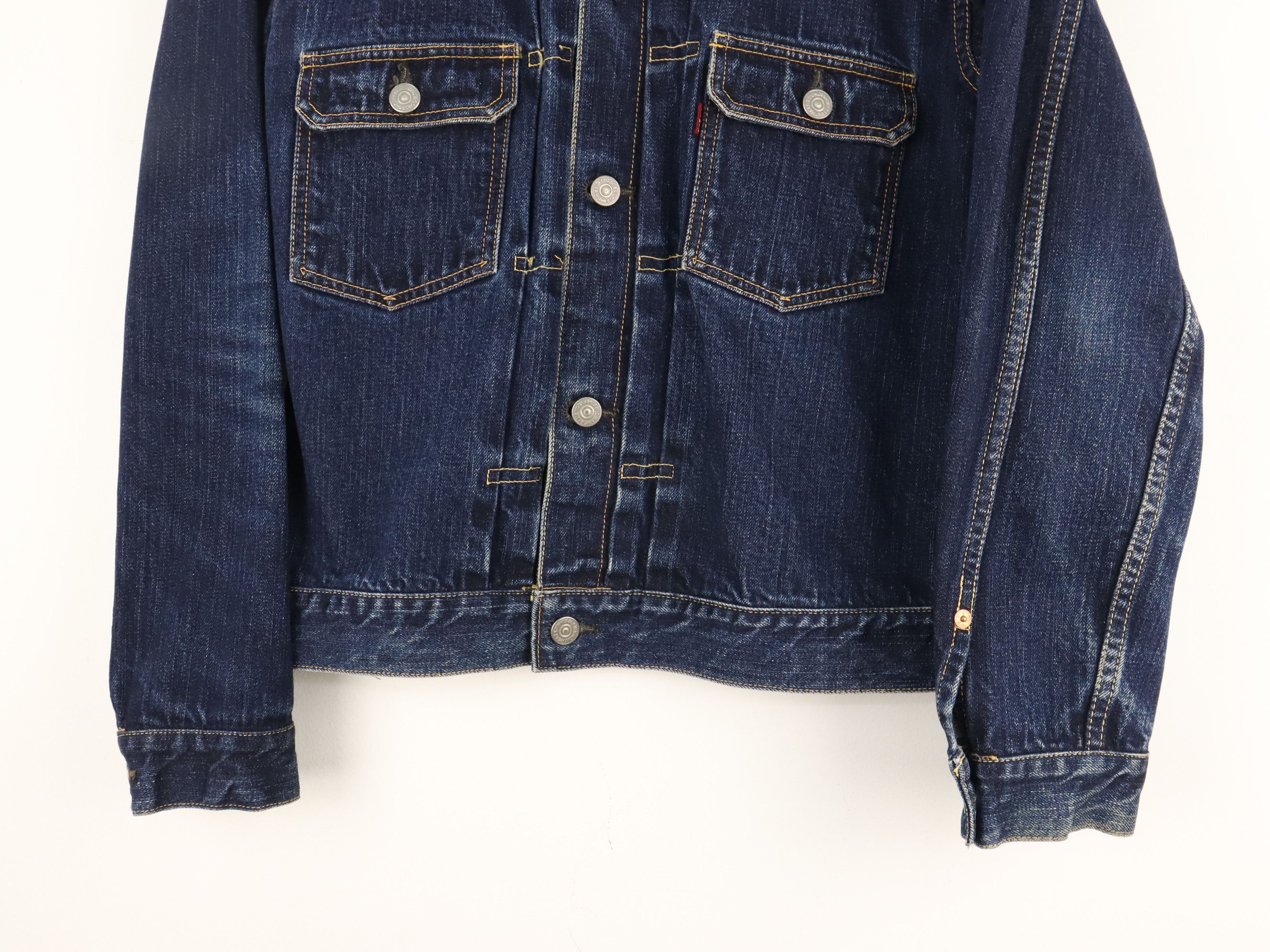 The Flat Head Vtg. The Flat Head 6002W Type 2 Selvedge Denim Jeans Jacket Size US M / EU 48-50 / 2 - 15 Thumbnail