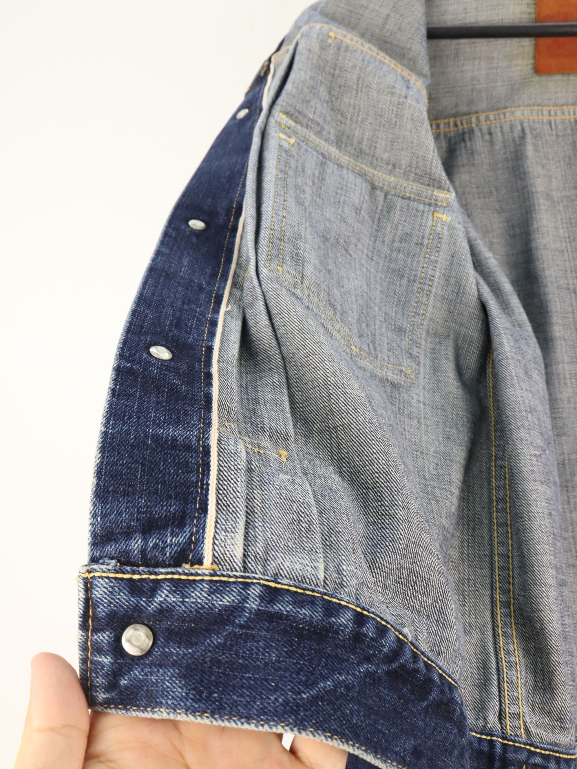 The Flat Head Vtg. The Flat Head 6002W Type 2 Selvedge Denim Jeans Jacket Size US M / EU 48-50 / 2 - 17 Thumbnail