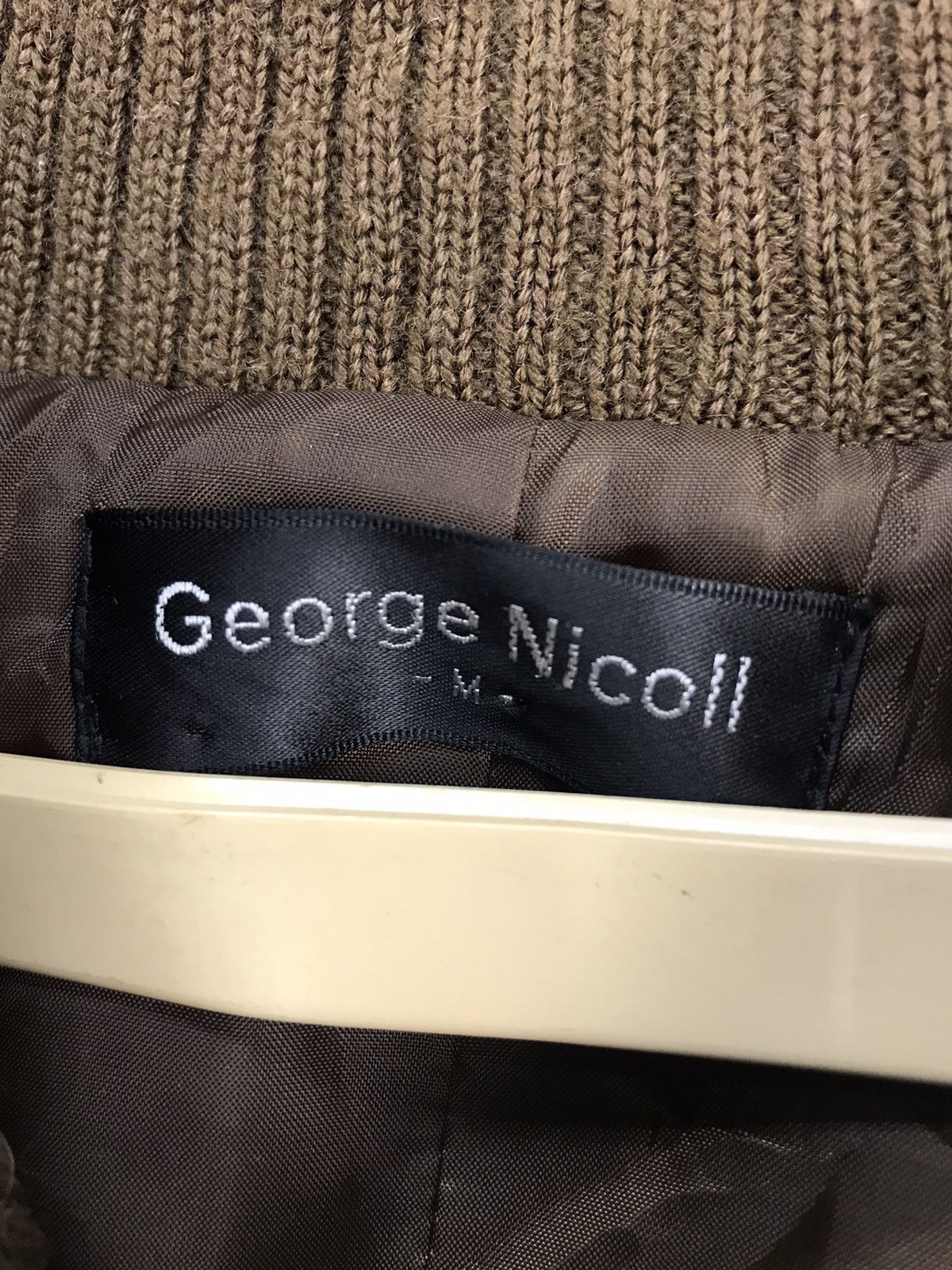 Japanese Brand × Vintage Vintage knit button up jacket by George nicoll Size US L / EU 52-54 / 3 - 3 Thumbnail