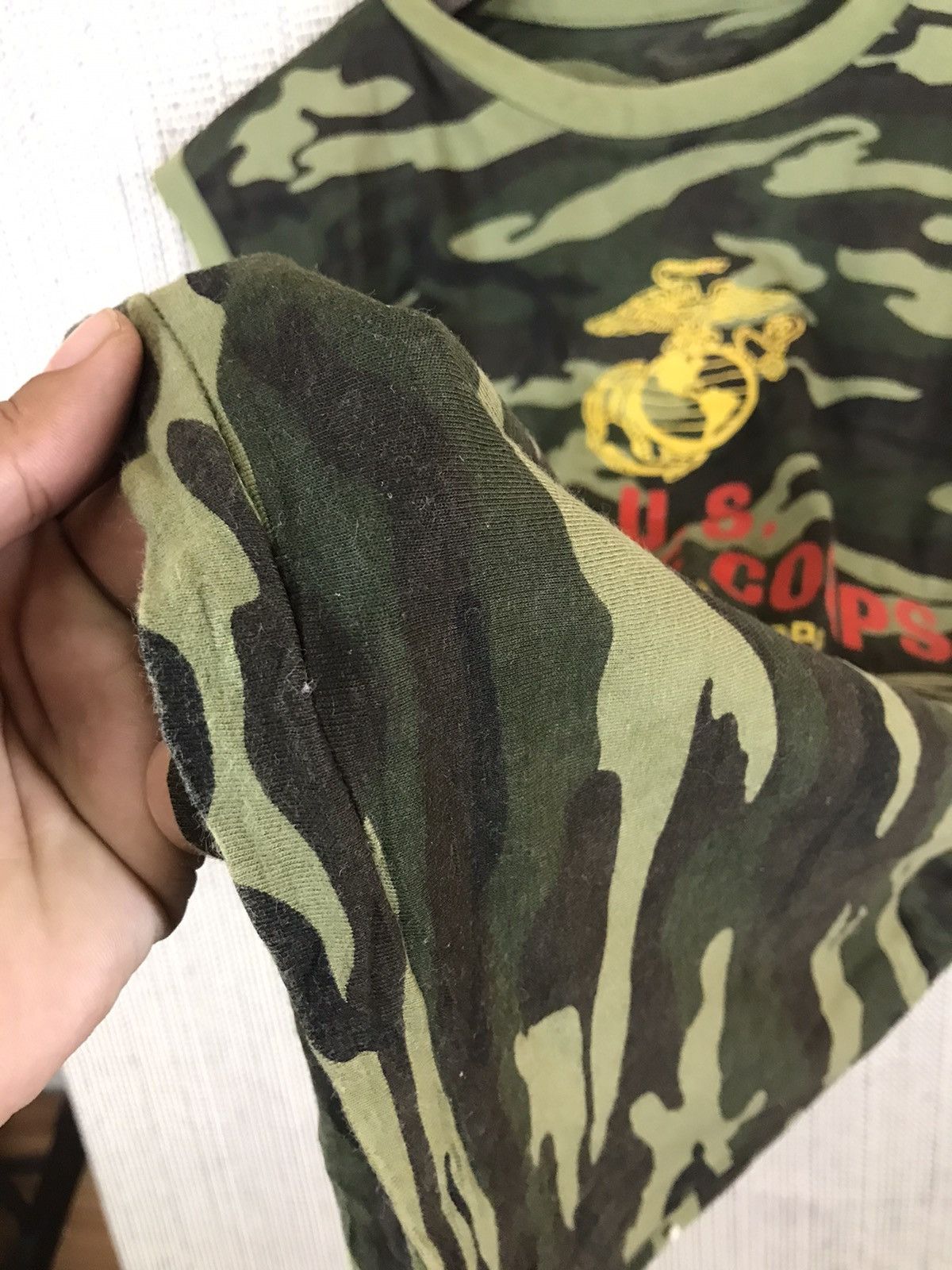 Vintage ‼️ VTG US MARINE CORP TSHIRT SLEEVELESS‼️ Size US M / EU 48-50 / 2 - 6 Thumbnail