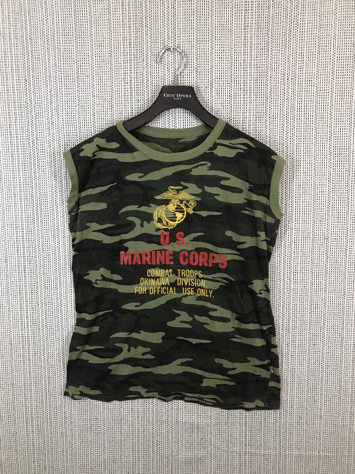 Vintage ‼️ VTG US MARINE CORP TSHIRT SLEEVELESS‼️ Size US M / EU 48-50 / 2 - 1 Thumbnail