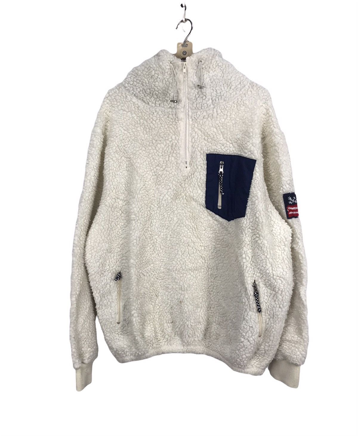 Other Deep pile fleece half zipper hoodie jacket by hotping Size US L / EU 52-54 / 3 - 1 Thumbnail