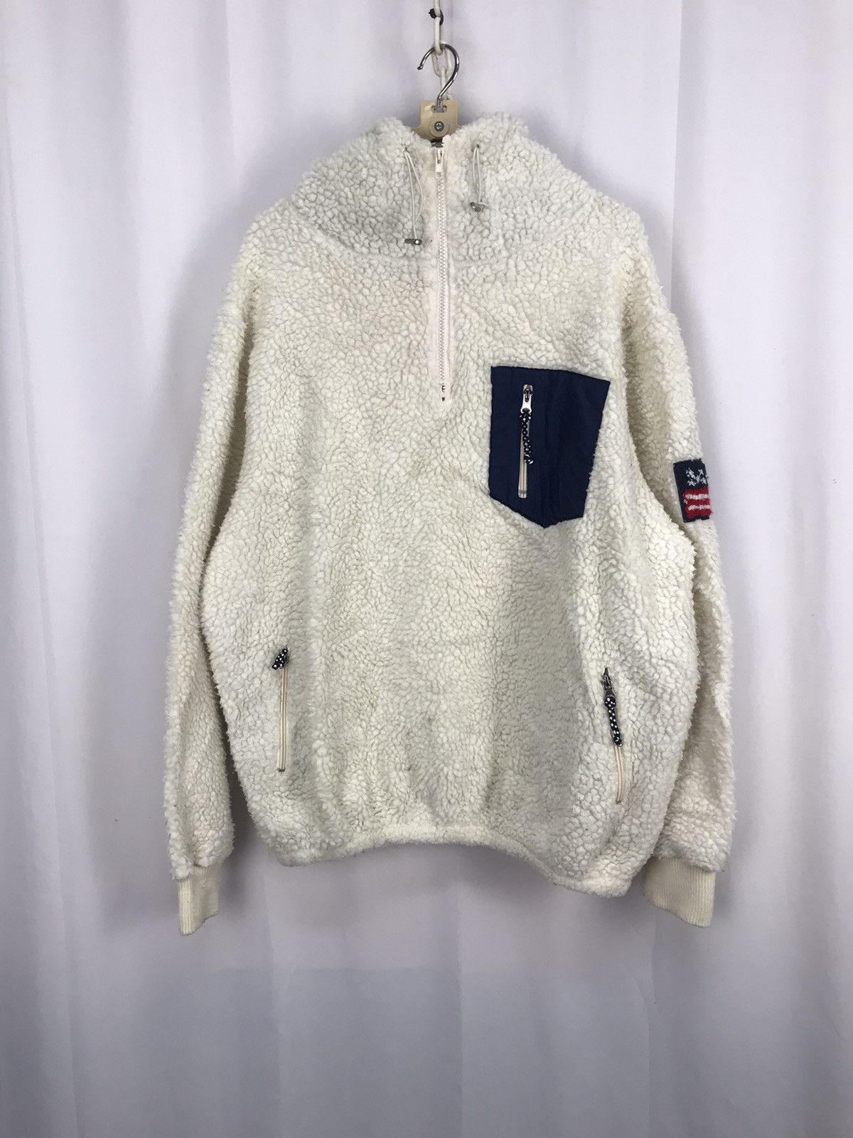 Other Deep pile fleece half zipper hoodie jacket by hotping Size US L / EU 52-54 / 3 - 9 Thumbnail