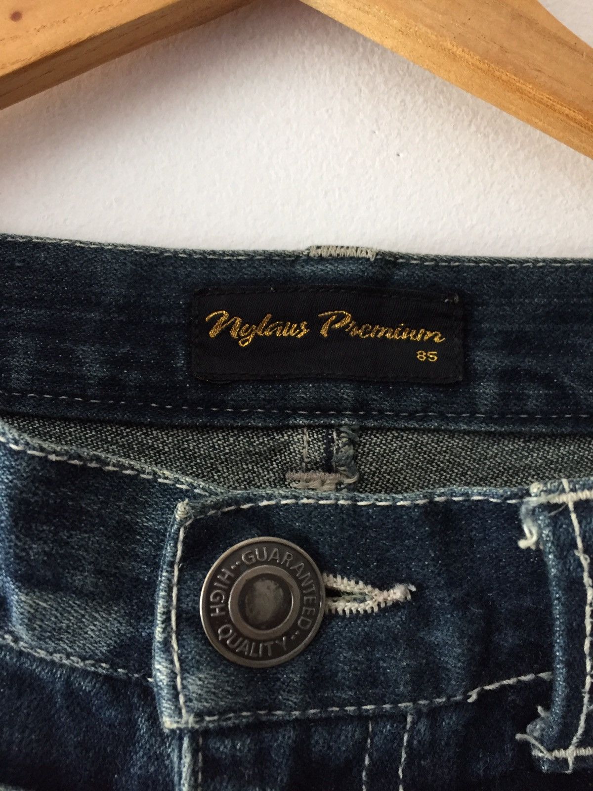 Hysteric Glamour × Japanese Brand Nglaus Jeans Acid double waist by Japanese Brand Size US 33 - 5 Thumbnail