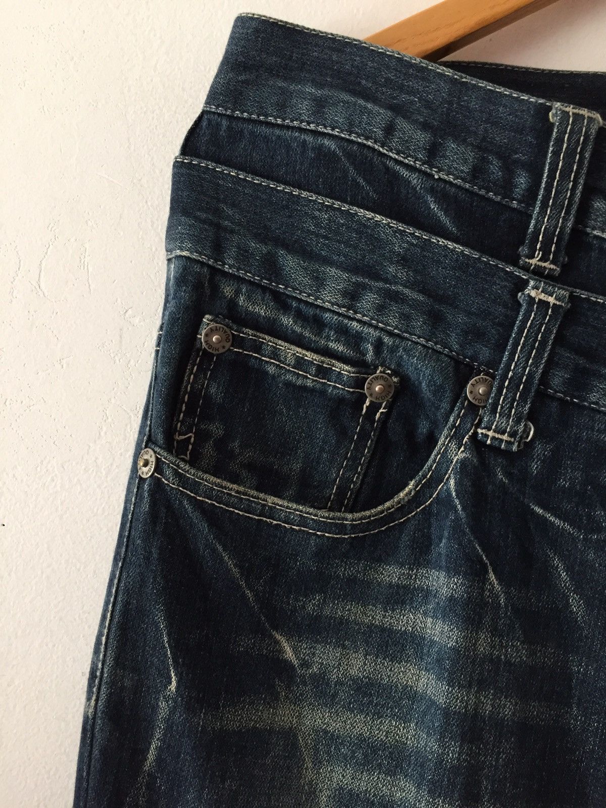 Hysteric Glamour × Japanese Brand Nglaus Jeans Acid double waist by Japanese Brand Size US 33 - 6 Thumbnail