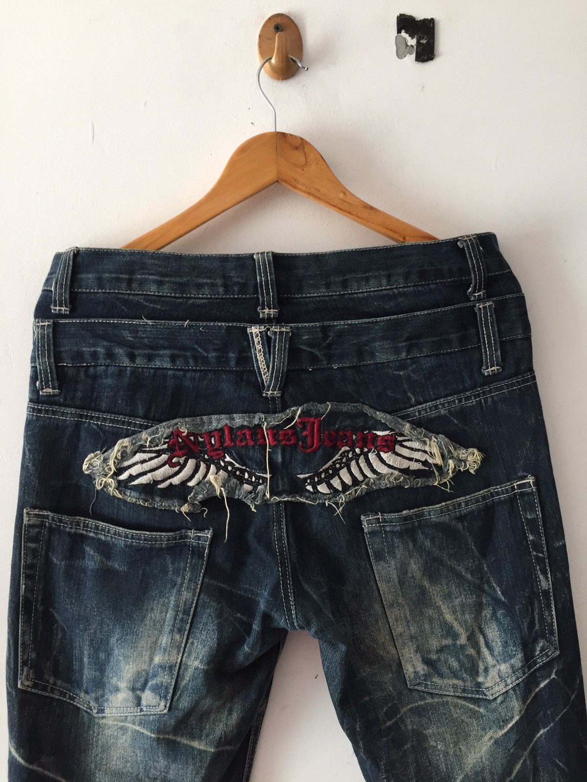 Hysteric Glamour × Japanese Brand Nglaus Jeans Acid double waist by Japanese Brand Size US 33 - 3 Thumbnail