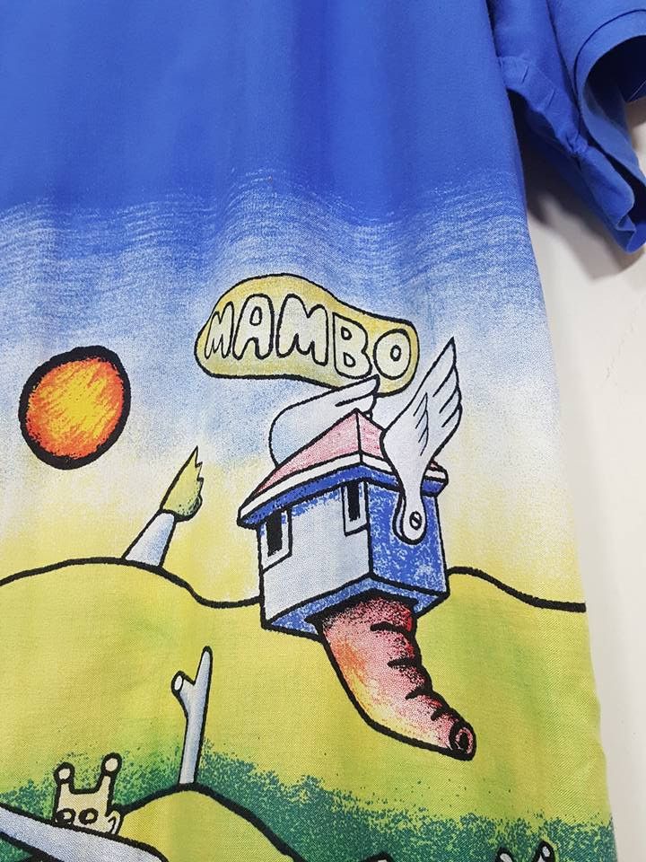 Mambo 100% Rayon Mambo Loud Shirts Hawaiian Loop Collar Surf Size US XL / EU 56 / 4 - 12 Thumbnail