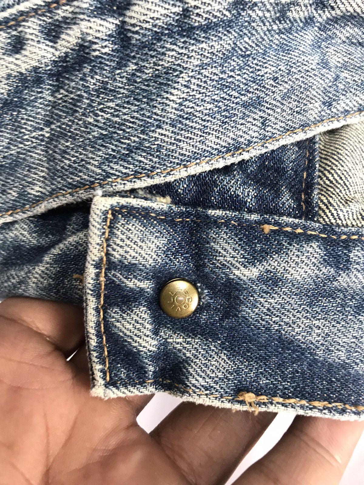 Big John × Vintage Vintage big John button up distressed denim jacket Size US M / EU 48-50 / 2 - 10 Thumbnail