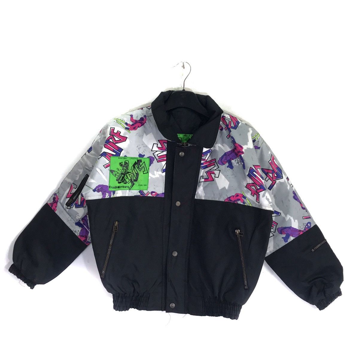 Japanese Brand × Vintage Vintage Frash Warriears Fun Ski Hooded Windbreaker Jackets Size US S / EU 44-46 / 1 - 2 Thumbnail