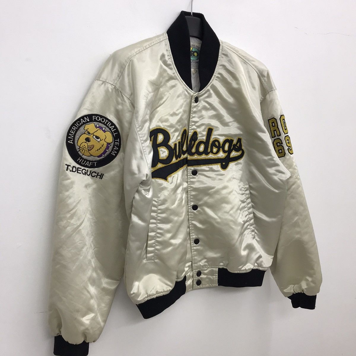 Japanese Brand Vintage Bull Dogs American Football Team Baseball Jacket Size US M / EU 48-50 / 2 - 3 Thumbnail