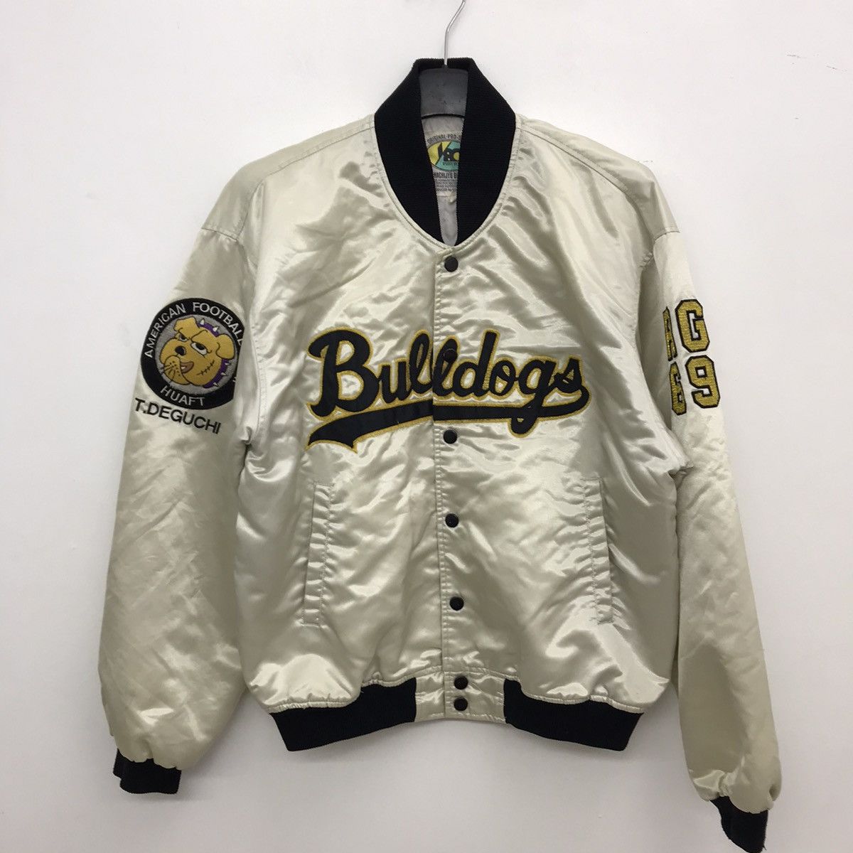Japanese Brand Vintage Bull Dogs American Football Team Baseball Jacket Size US M / EU 48-50 / 2 - 1 Thumbnail