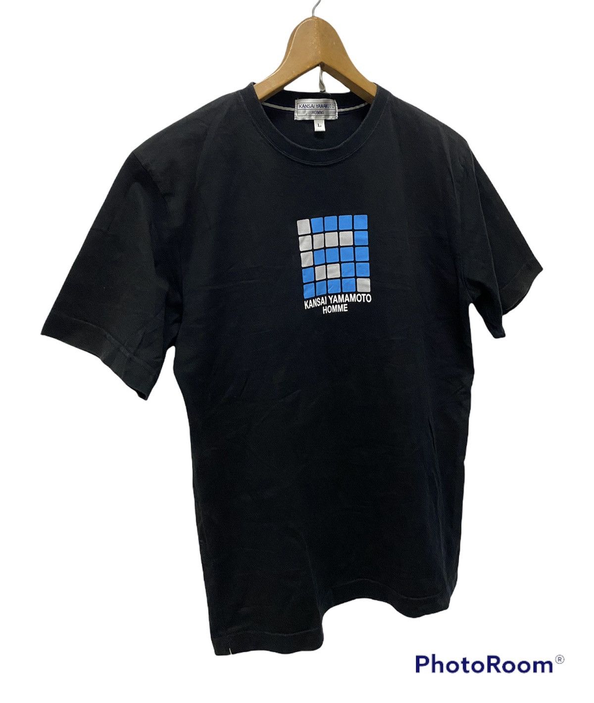 Japanese Brand × Kansai Yamamoto × Vintage Steals‼️Vintage Kansai Yamamoto Homme BoxLogo Tee Size US L / EU 52-54 / 3 - 4 Thumbnail