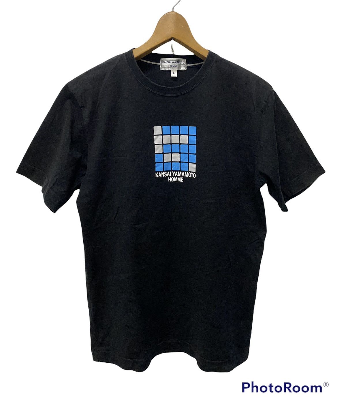 Japanese Brand × Kansai Yamamoto × Vintage Steals‼️Vintage Kansai Yamamoto Homme BoxLogo Tee Size US L / EU 52-54 / 3 - 2 Thumbnail