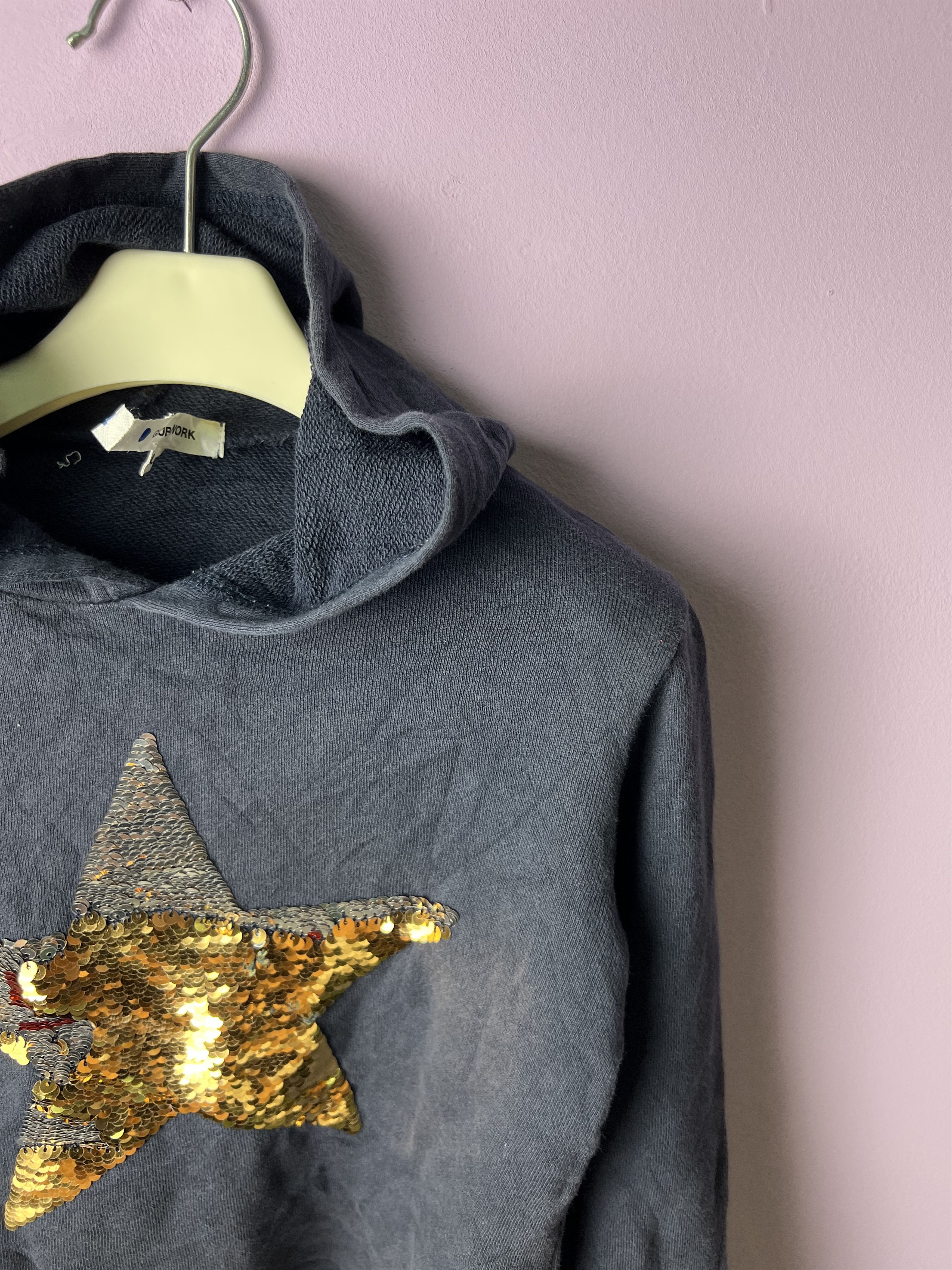Global Work 🔥Global Work Star Reflector Hoodies for Kids Size US XXS / EU 40 - 4 Thumbnail