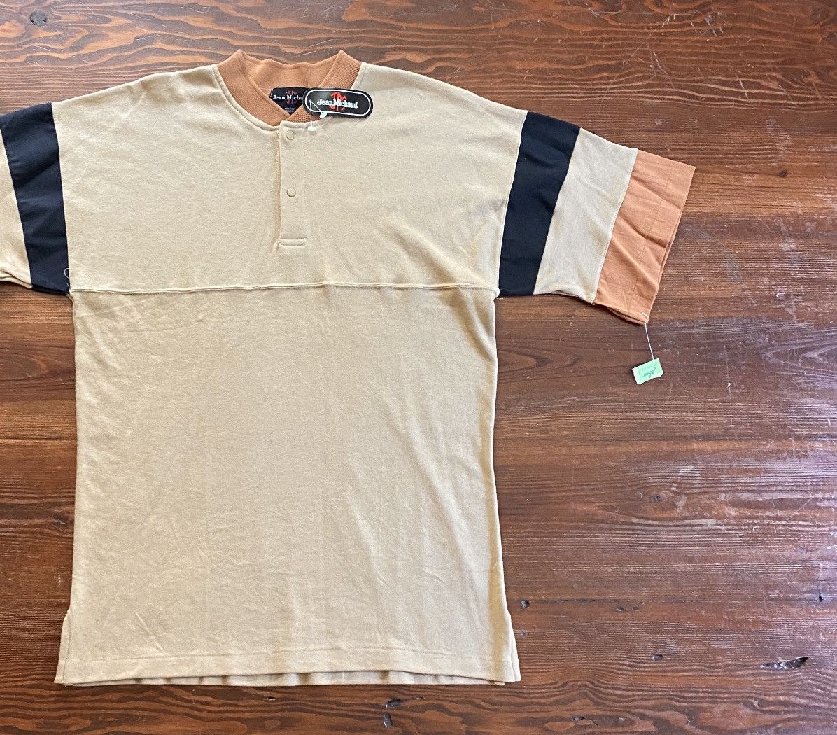 Vintage Vintage NWT 80’s Jean Michaud Single Stitch Snap Button Tee Size US L / EU 52-54 / 3 - 1 Thumbnail