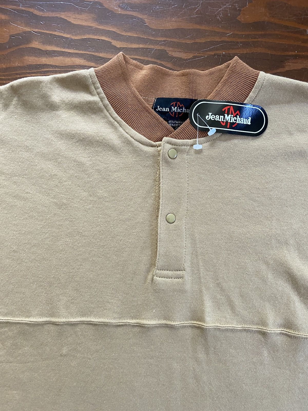 Vintage Vintage NWT 80’s Jean Michaud Single Stitch Snap Button Tee Size US L / EU 52-54 / 3 - 7 Thumbnail