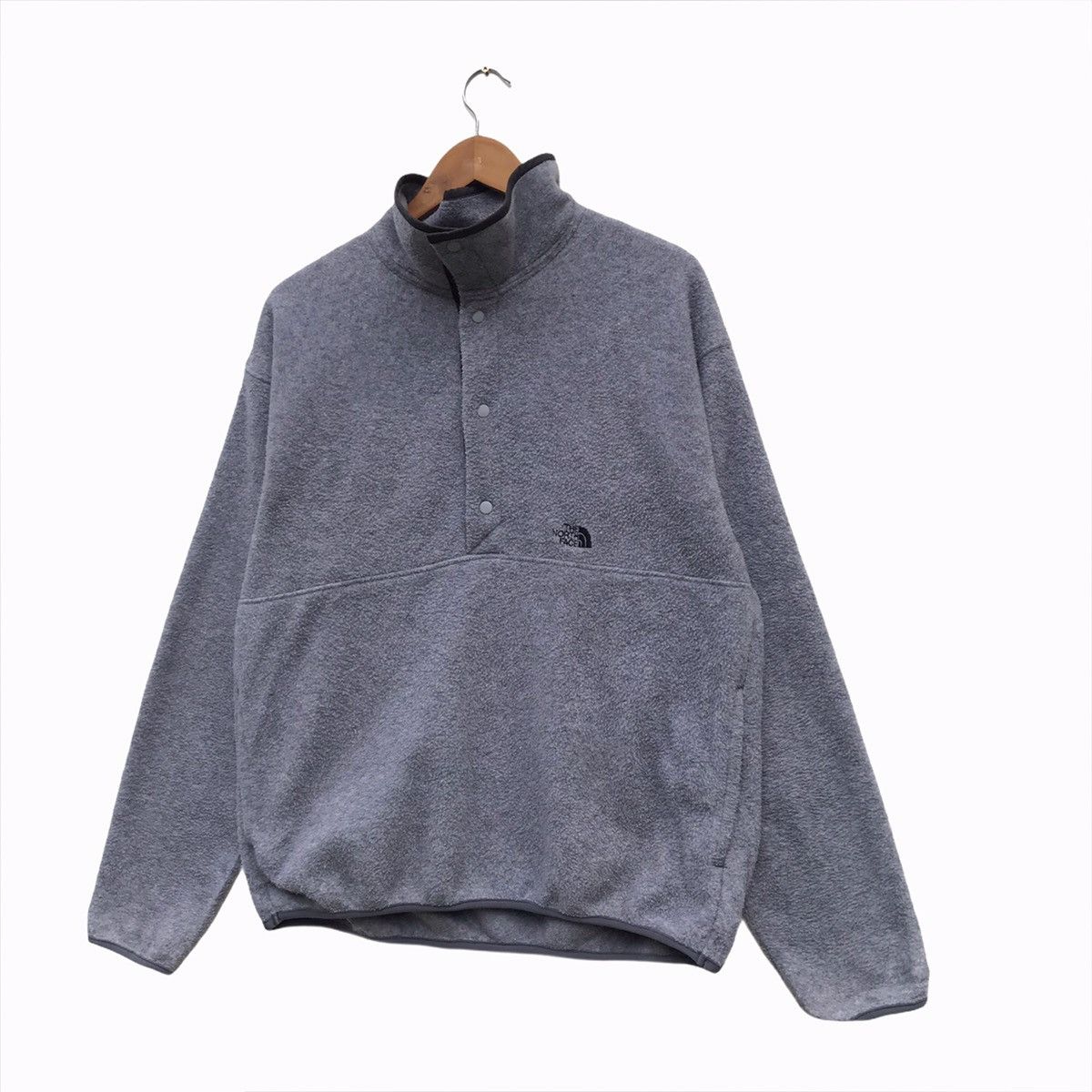 The North Face × Vintage The North Face Fleece Half Snap Button Size US L / EU 52-54 / 3 - 2 Thumbnail