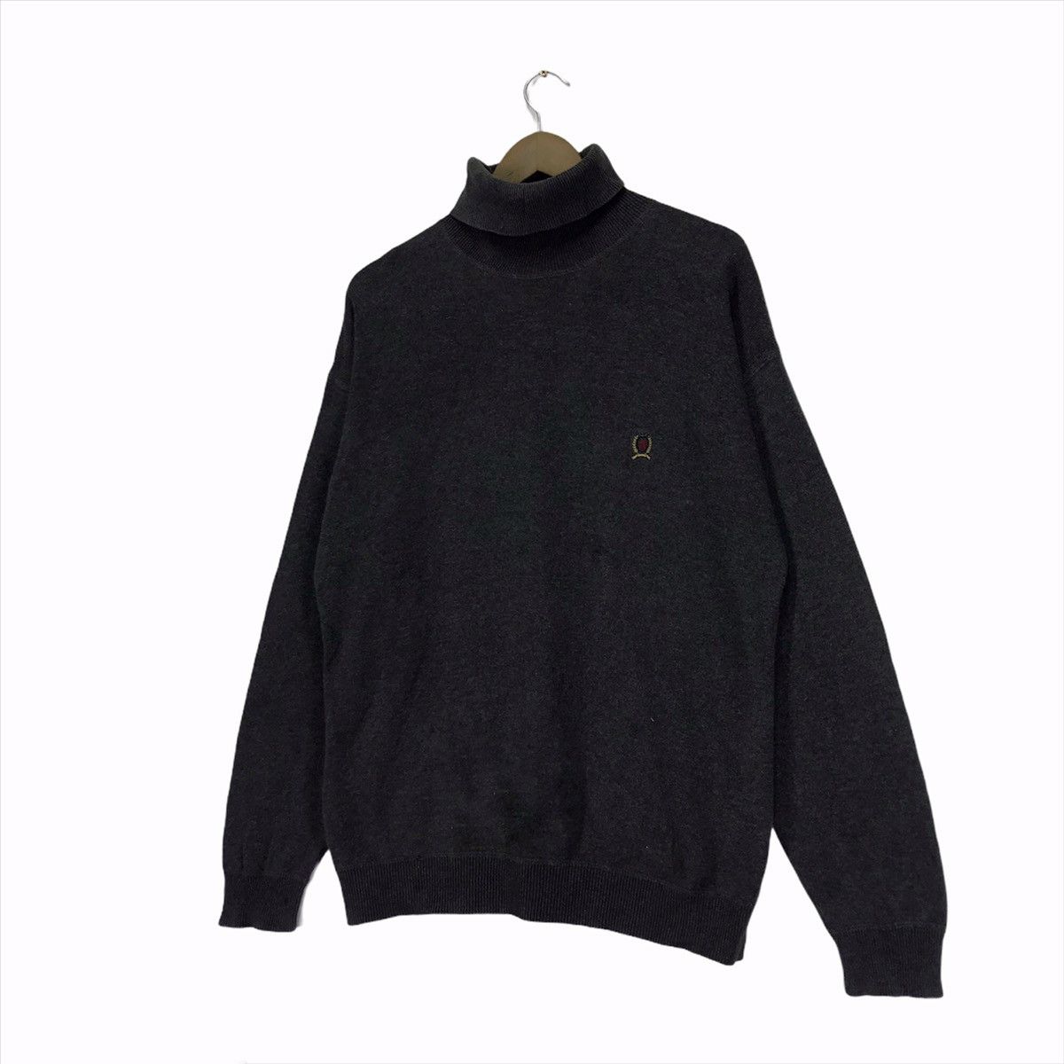 Tommy Hilfiger Vintage Tommy Hilfiger Turtleneck Sweatshirt Size US M / EU 48-50 / 2 - 2 Thumbnail
