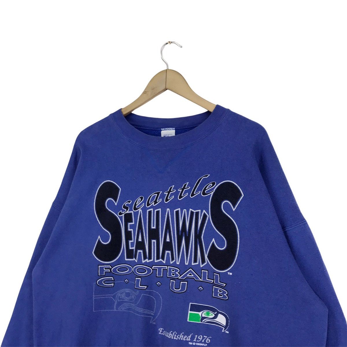 NFL 90s Seattle Seahawks Sweatshirt Crewneck Size US XL / EU 56 / 4 - 4 Thumbnail