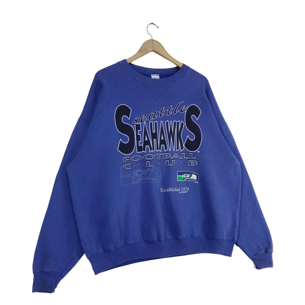 NFL 90s Seattle Seahawks Sweatshirt Crewneck Size US XL / EU 56 / 4 - 3 Thumbnail