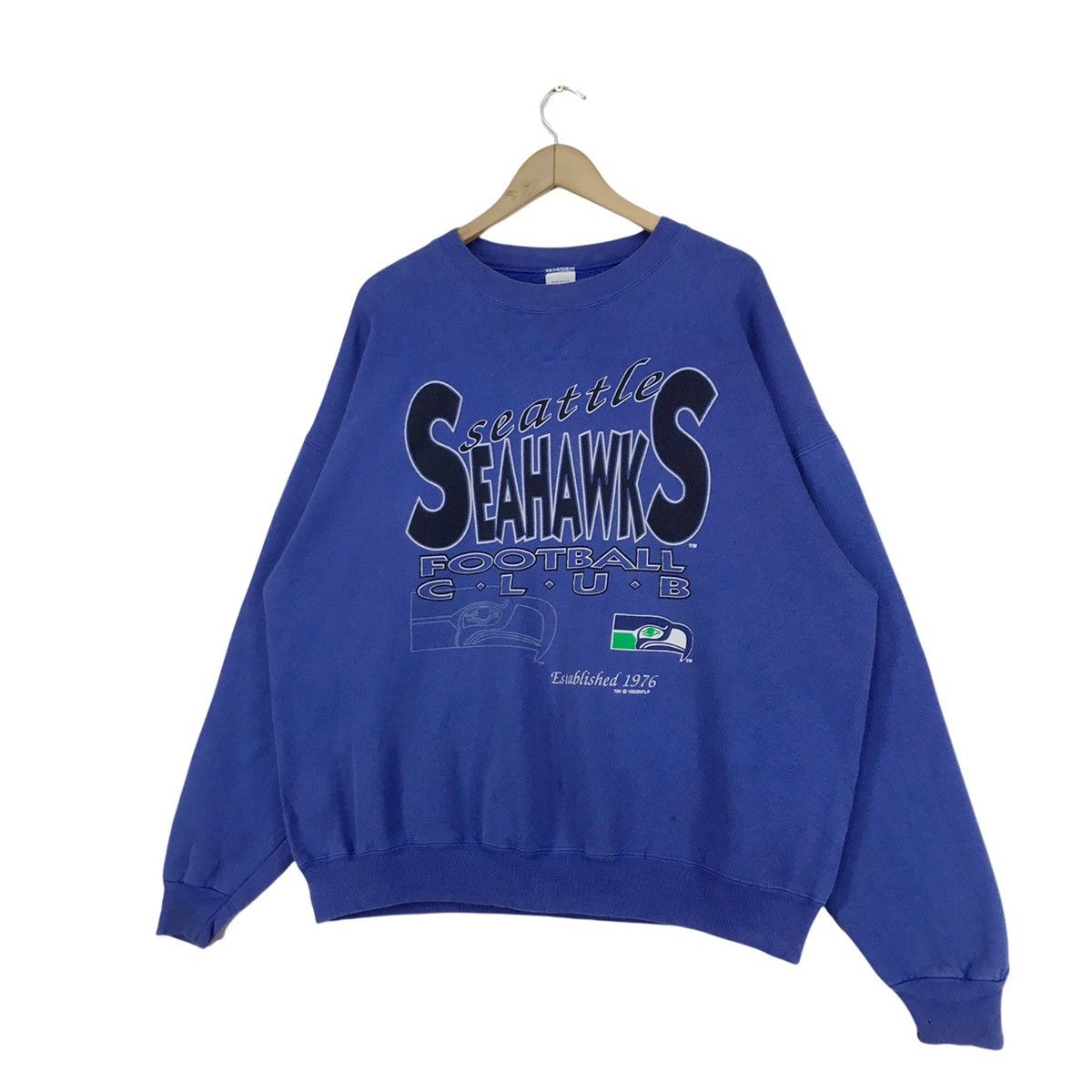 NFL 90s Seattle Seahawks Sweatshirt Crewneck Size US XL / EU 56 / 4 - 2 Thumbnail