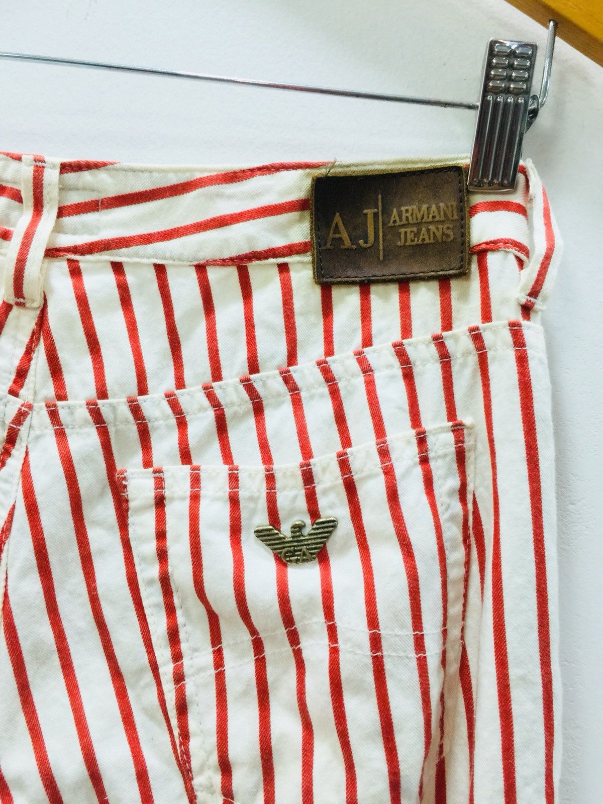Armani Exchange × Dsquared2 AJ Armani Jean striped model cutting by AJ jeans Size US 26 / EU 42 - 3 Thumbnail
