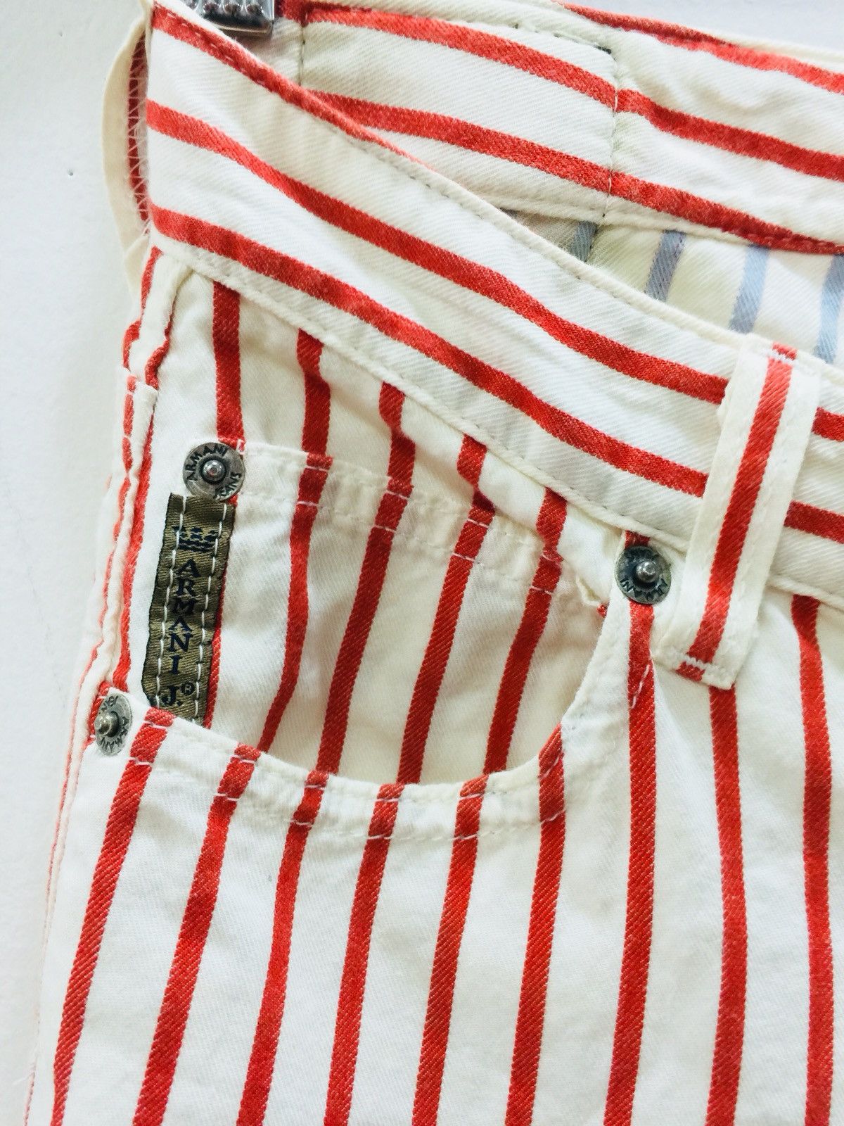 Armani Exchange × Dsquared2 AJ Armani Jean striped model cutting by AJ jeans Size US 26 / EU 42 - 7 Thumbnail