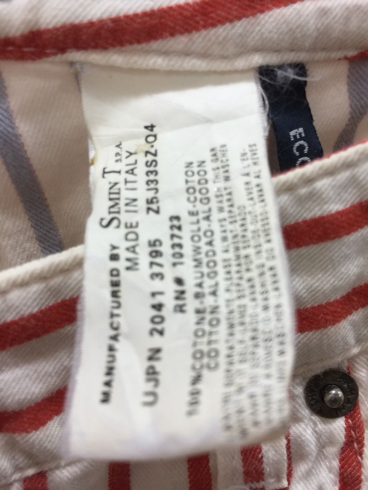 Armani Exchange × Dsquared2 AJ Armani Jean striped model cutting by AJ jeans Size US 26 / EU 42 - 5 Thumbnail
