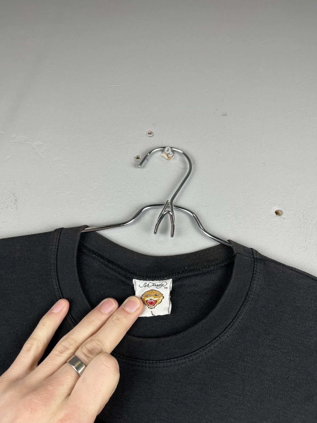 Christian Audigier × Ed Hardy × Vintage Vintage Ed Hardy tee Cristian Audigier y2k Size L / US 10 / IT 46 - 4 Thumbnail