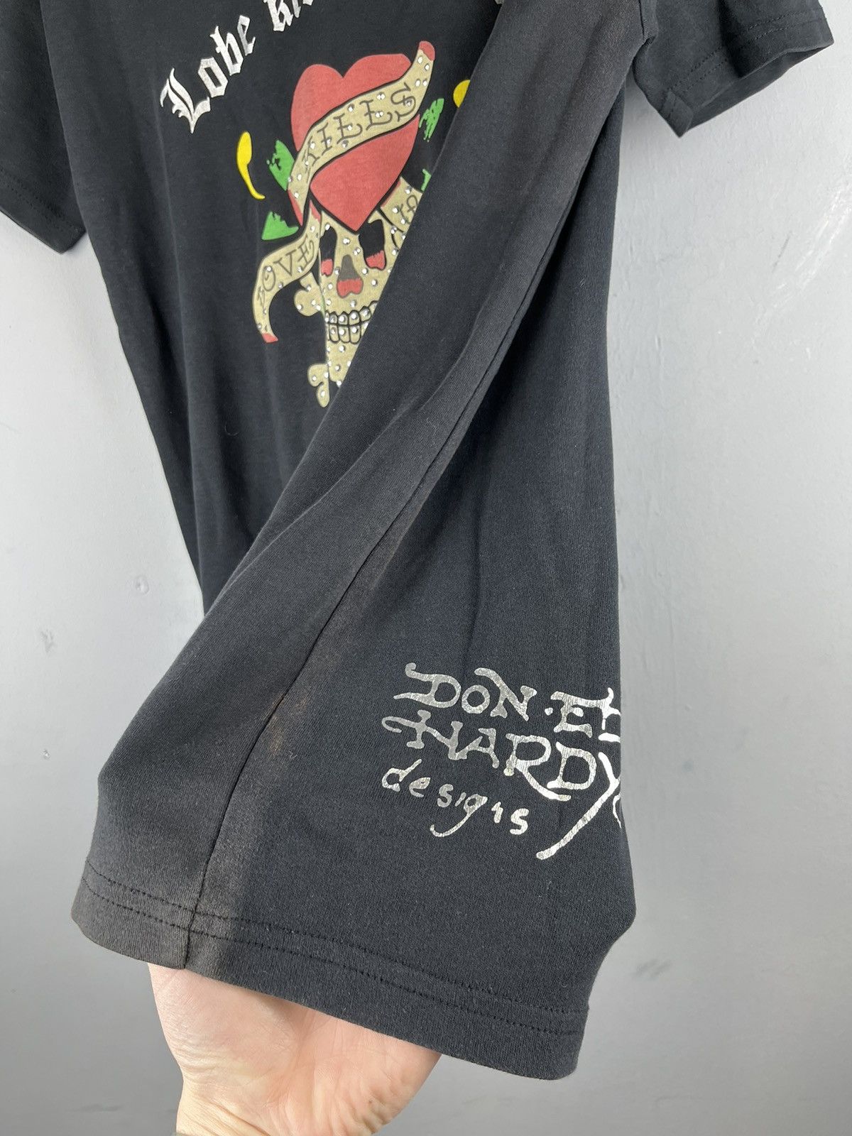 Christian Audigier × Ed Hardy × Vintage Vintage Ed Hardy tee Cristian Audigier y2k Size L / US 10 / IT 46 - 6 Thumbnail