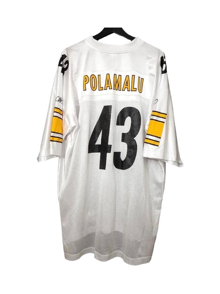 Reebok, Shirts, Nfl Reebok Onfield Pittsburgh Steelers Troy Polamalu  Jersey Us Mens Xl