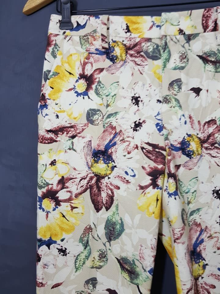 ADAM ET ROPE × Japanese Brand Japanese Adam et Rope Floral Casual Cropped Pant Size US 29 - 5 Thumbnail