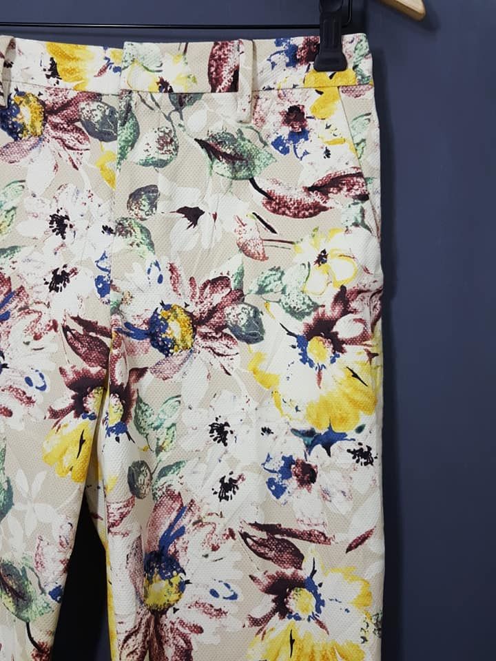 ADAM ET ROPE × Japanese Brand Japanese Adam et Rope Floral Casual Cropped Pant Size US 29 - 6 Thumbnail