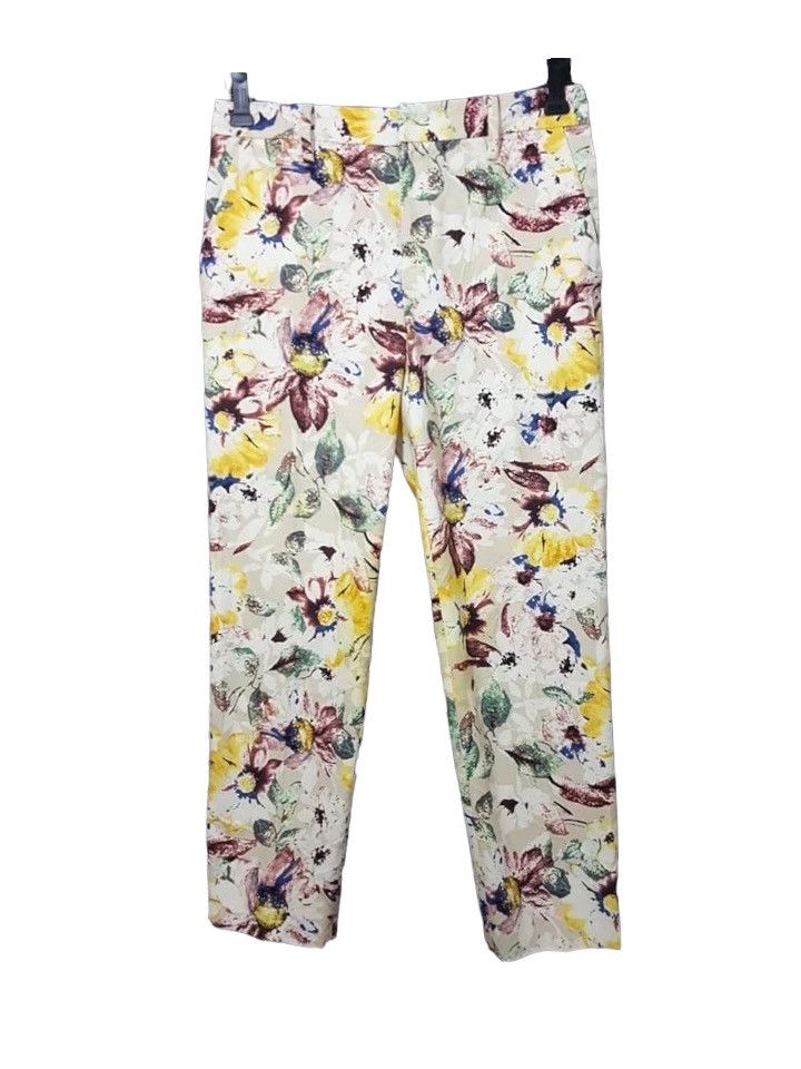 ADAM ET ROPE × Japanese Brand Japanese Adam et Rope Floral Casual Cropped Pant Size US 29 - 1 Thumbnail