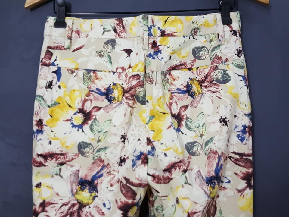 ADAM ET ROPE × Japanese Brand Japanese Adam et Rope Floral Casual Cropped Pant Size US 29 - 8 Thumbnail