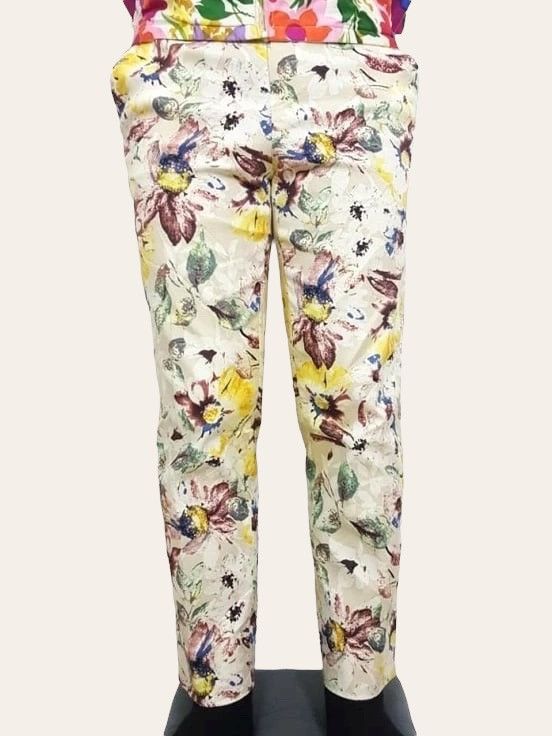 ADAM ET ROPE × Japanese Brand Japanese Adam et Rope Floral Casual Cropped Pant Size US 29 - 3 Thumbnail